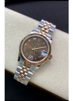 Rolex Datejust 278271 31MM Reloj Réplica Suizo en Acero 904L Dial Marrón - Réplica a Espejo 1:1