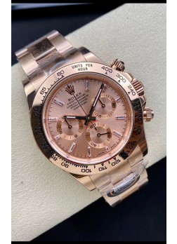 Rolex Daytona 116505 Oro Rosado Movimiento Original Cal.4130 - Reloj Acero 904L a Espejo 1:1