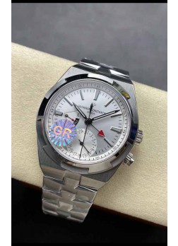 Vacheron Constantin Overseas Dual Time Acero Inoxidable Réplica Suiza Espejo 1:1 Dial Acero