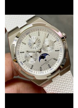 Vacheron Constantin Overseas Calendario Perpetuo Ultra-Fino Dial Acero con Correa Acero
