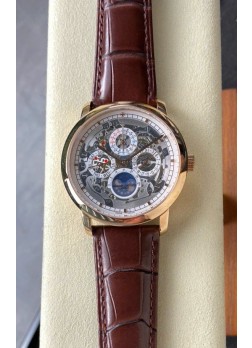 Vacheron Constantin Patrimony Traditionelle Oro Rosado Skeleton Reloj Réplica Suizo 