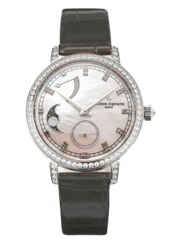 Vacheron Constantin Traditionelle Moon Phase Dial Madre Perla en Caja Acero Réplica Suiza