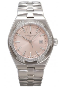 Vacheron Constantin Overseas Caja Acero Dial Rosado 35MM Reloj Réplica Suiza 