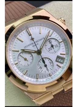 Vacheron Constantin Overseas Cronógrafo Oro Amarillo Dial en Acero Réplica a Espejo 1:1
