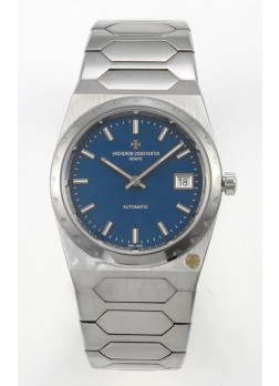 Vacheron Constantin Historiques 222 Super Clone 37MM Reloj Caja Acero en Dial Azul