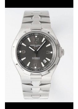 Vacheron Constantin Overseas Réplica Suiza a Espejo 1:1 Dial Gris - Correa Acero