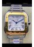 Santos De Cartier Réplica a Espejo 1:1 - 36MM Reloj Oro Amarillo de Dos Tonos